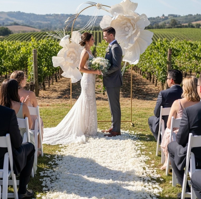 Ceremony arch in Temecula